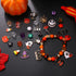 450+ Pieces Halloween Beads Making Kit,Enamel Halloween Charms Pendant Assorted Halloween Beads Jewelry Making Pumpkin Witch Hat Black Cat Spider ...