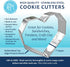R&M Cookie Stick Cutter 4" Stainless Steel - Baking Tool for Cookies, Fondant & Crafts...