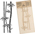 NAKLEO Border Reusable Plastic Wall Stencil - 21x45cm / 8” x 17” - Bamboo Leaves Floral - Pattern Painting Stripe DIY Art Craft Template - Fabric ...