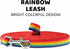 Downtown Pet Supply - Long Dog Leash - Dog Training Leash - Recall & Obedience Dog Training Tools - Nylon - 50 ft - Rainbow Dog Leash...