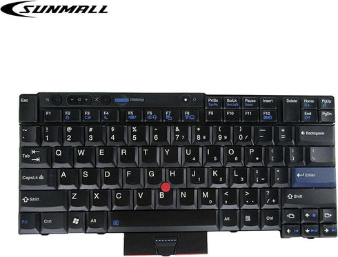 T410 Keyboard, New Laptop Keyboard with Pointer Compatible with Lenovo ThinkPad t410 t420 t510 t520 x220 t400 t420s US Layout Black...