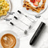 Zulay Froth N Go Milk Frother Rechargeable - 3-in-1 Frother Wand With Case & USB-C Charger - Comes With 3 Whisk Attachments for Latte, Cappuccino,...
