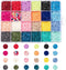 1824~1920 Pieces 8mm Polymer Clay Beads Kit 24 Colors Eco-Friendly Handmade Heishi Disc Beads Flat Round Loose Spacer Beads for Jewelry Making...