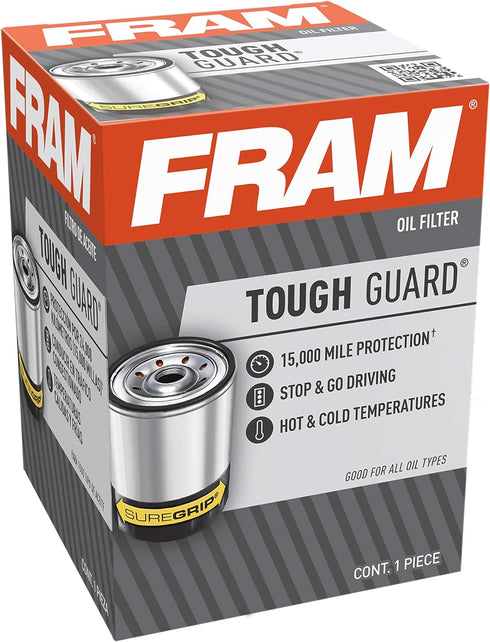 FRAM Tough Guard TG12060, 15K Mile Change Interval Oil Filter...