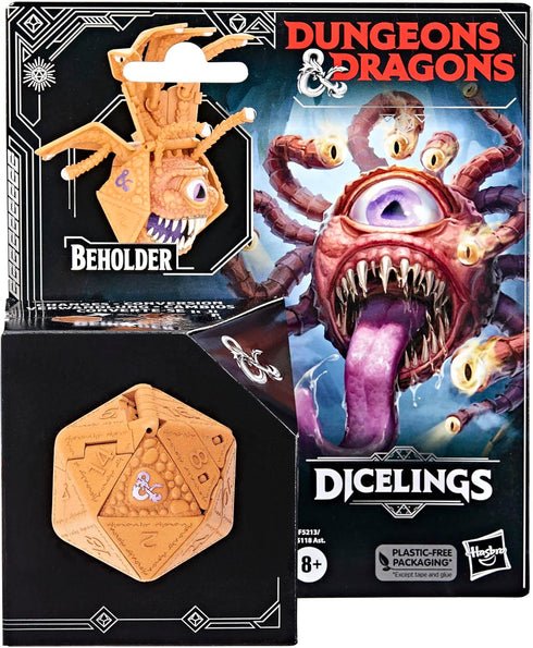 DUNGEONS & DRAGONS Dicelings Beholder Collectible D&D Monster Dice Converting Giant d20 Action Figures Role Playing Dice (F5213) Medium...