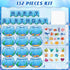 132 Pcs Under The Sea Birthday Bulletin Board Set Ocean Bulletin Board Classroom Decor Fish Learning Chart Cutouts Sea Animal Bulletin Board Birth...
