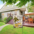 Home is Where My Honey Bumble Bee Gnome Decorative Garden Flag, House Yard Spring Summer Outside Decor, Outdoor Small Burlap Decoration Double Sid...