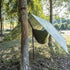 Camping Tent Tarp Waterproof, Multi-Function Tent Tarp Shelter 100 x 145 cm Hammock Rain Fly Shade Tarp 210T Printed Clot Protection Heavy Duty Sh...