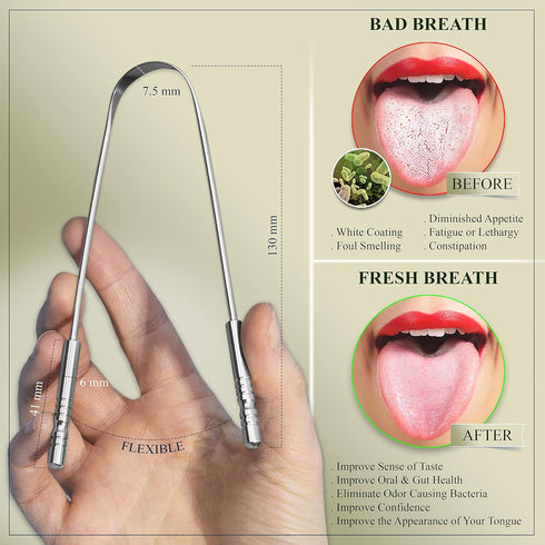 6 Pack Dental Tools Teeth Cleaning Kit, Plaque Tartar Remover for Teeth and Oral Care for Adults, Kids and Pets, includes Tongue Scraper, Mirror, ...