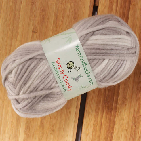JubileeYarn Simply Chunky Yarn - Bulky Acrylic - Smoke - 2 Skeins...