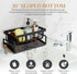 Stainless Steel Sponge Holder for Kitchen Sink Sponge Caddy Sink Organizer with Self Drain Tray and Detachable Dishcloth Rack - Countertop Kitchen...