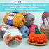 200g Yarn for Crocheting, Crochet Yarn, Easy Yarn for Beginners with Easy-to-See Stitches, Stitch Marker, Big Eye Blunt Needle, Beginner Yarn for ...