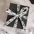 HUIHUANG Paw Print Bone Satin Ribbon Assortment - Black and White, 3/8" & " 5/8" Inch, 10 Rolls 50 Yards - Assorted Ribbon for Crafts, Dog Party S...