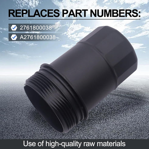 2761800038 Engine Oil Filter Housing Cover Cap Compatible with Mercedes-Benz C300 C350 C400 E350 E400 GLK350 GLS450 ML400 SLK350 C43 AMG E43 AMG 3...