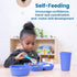 ECR4Kids My First Meal Pal Combo Set, Children's Tableware, Blue, 15-Piece...
