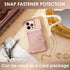 M-Plateau Foldable Phone Wallet?iPhone Card Holder Stick On with Flexible Zipper Coin Purse Multifunctional Kickstand Design, Fits 6.1 and Above L...