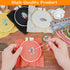 4 Packs Embroidery Kit for Beginners, Shynek 26 Pcs Mini Cross Stitch Kits includes Stamped Embroidery Clothes with Flowers Pattern Embroidery Nec...