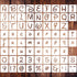1 Inch Alphabet Letter Stencils for Painting, 70 Pcs Magic Letter Stencils and Numbers, Reusable Plastic Art Craft Stencils for Painting on Wood S...