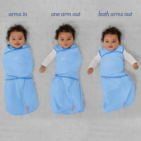 Ingenuity by SwaddleMe Arms Free Convertible Swaddle, Size Extra Large, for Ages 6-9 Months, 18-24 Pounds, Up to 30 Inches Long, 1-Pack Baby Swadd...