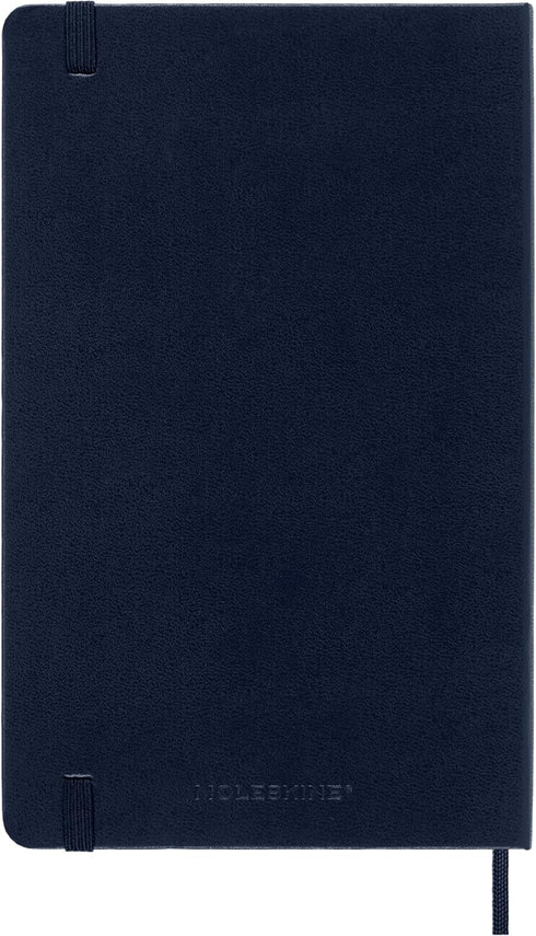 Moleskine Classic Notebook, Hard Cover, Large (5" x 8.25") Ruled/Lined, Sapphire Blue, 240 Pages...
