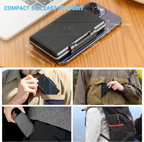 36 Slots Memory Card Case Water-Resistant Anti-Shock Memory Card Wallet for 24 Micro SD SDXC SDHC TF Cards and 12 SD SDXC SDHC Cards...