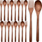 Patelai Wooden Spoons Forks Set Wood Dinner Utensil Set Reusable Flatware Tableware Set Handmade Natural Cutlery Set Includes Wood Spoon Fork for ...