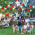 40Ft 4th of July Garland, Red Blue White Banner Party Decorations, Fabric Patriotic Garland for Independence National Day, Nautical Theme Party, C...