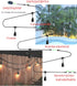 Outdoor LED String Lights, Pendant Light Cord with 2 Pendant Sockets, Patio Light String, Waterproof Reusable, 6.6ft E27 Pendant Light Kit No Bulb...