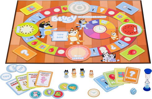 Bluey Scavenger Hunt Game. A Fun Board Game Full of Fun Activities to Perform, Things to Find and Questions to Answer...