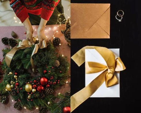 Double Face Brown Satin Ribbon 2 inch X 25 Yards Polyester Brown Ribbon for Gift Wrapping Very Suitable for Weddings Party Invitation Decorations ...