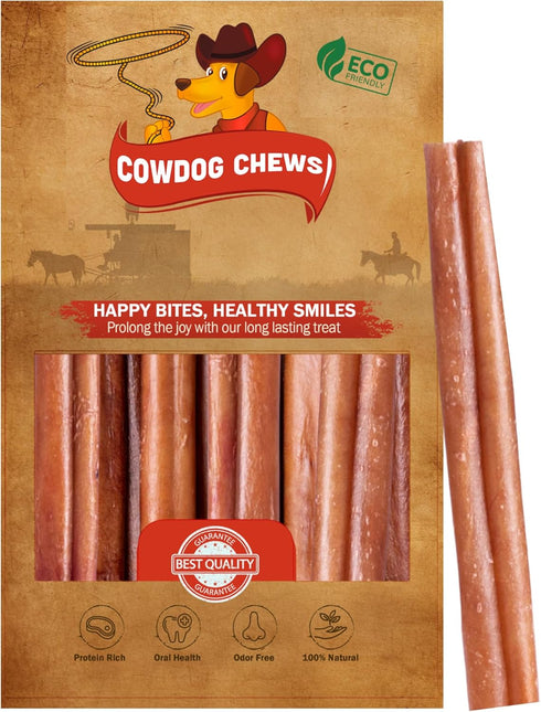 Bully Collagen Sticks -Unique Real Bully Collagen (5-7", 10 Count) - Best Bully Stick Natural Substitute - Odor-Free, Fully Digestible, Grass-Fed,...