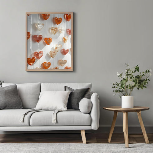 Posterizer 1 pcs-Valentine's day inspired heart shaped cute craft poster -1-Romantic Art-Holiday Poster Collection-Gift for Couples boyfriend girl...