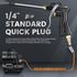 High Volume Air Blow Gun with Brass Adjustable Air Nozzle, Industrial Air Blower Gun with 2 pcs Steel Extensions and 13.7 Inch Universal Blow Hose...