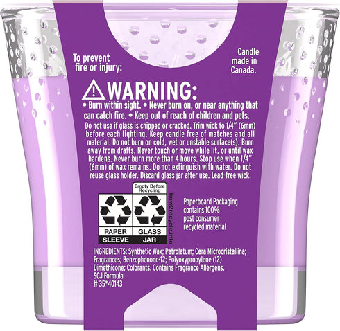 Glade Candle Jar, Air Freshener, Happy-Go-Lilac, 3.4 oz...