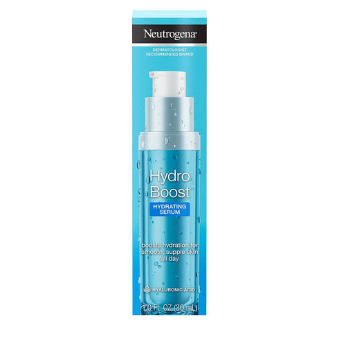 Neutrogena Hydro Boost Hydrating Hyaluronic Acid Serum, Oil-Free and Non-Comedogenic Face Serum Formula for Glowing Complexion, Oil-Free & Non-Com...