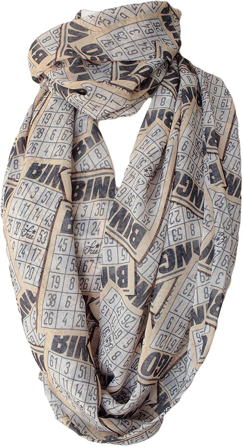 Bingo Cards Infinity Circle Loop Scarf...