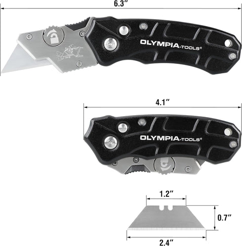 Olympia Tools Turbofold Utility Knife, 33-200...