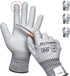 Schwer 3 Pairs AIR-SOFT Cut Resistant Gloves AR7120 ANSI A6 Cut Proof Work Gloves, Touchscreen, for Men and Women Used for Woodworking, Glass Cutt...