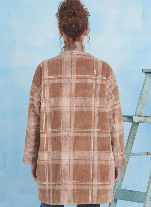 Simplicity Misses' Scarf and Relaxed Fit Coat Sewing Pattern Packet by Elaine Heigl, Design Code S9853, Sizes XS-S-M-L-XL, Multicolor...