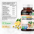 BIO KRAUTER Leg Cramps Capsules with Magnesium - 1200 mg Blend - 100 Vegan Caps - Turmeric & Ginger for Leg Cramps - Natural Formula Without Quini...
