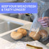 Reusable Plastic Bread Bags for Homemade Bread - 8x12 100 Pack Clear Bread Bag with Ties For An Airtight Moisture-free Preservation and Storage- S...