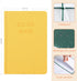 Recipe Book, Blank Recipe Books to Write in Your Own Recipes, Waterproof Hardcover cook books with Prompts and Contents A5-Yellow...