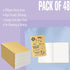 48 Pack Unlined Kraft Notebooks, Soft Cover Sewn Diary Memo Pad for Travelers, Students and Doodlers, (48 pages, 4” x 5.7”)...