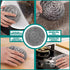 Stainless Steel Scourer Kitchen and Household, Steel Cleaning Dishes, Middle Size Scrubbers (6Pcs*25g)...