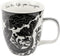 Karma Gifts 16 oz Black and White Boho Mug Mermaid - Cute Coffee and Tea Mug - Ceramic Coffee Mugs for Women and Men...