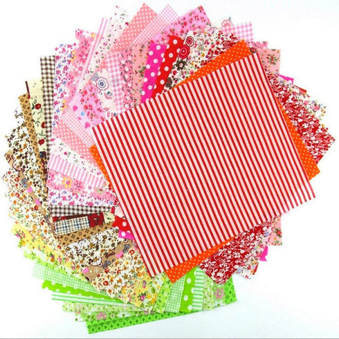 60 Pcs 4" x 4"(10cm x 10cm) Assorted Craft Fabric Bundle Squares Patchwork Fabric Sets for DIY Sewing Scrapbooking Quilting Dot Pattern...