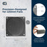 120mm Black Steel Mesh Filter Grill w/1.1mm Diameter Hole...