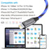 Light up iPhone Charger Cord, LED Lightning Cables 1 Pack | Apple MFi Certified | USB Fast Charging Cord for Apple iPhone 13 12 11 Pro Max XR XS X...