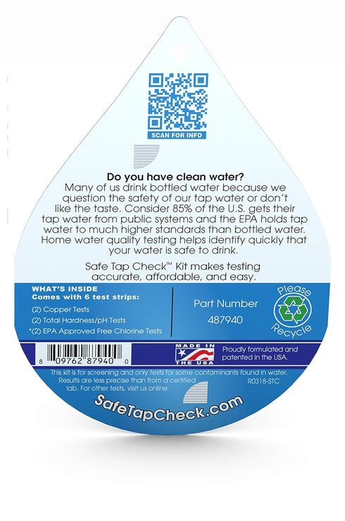 Industrial Test Systems - Safe Tap Check Home Water Test Kit...