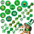 24pcs St.Patrick's Day Dog Bow Ties, Adjustable Green Pet Small Dog Collar Attachment Grooming Bowties, Lucky Clover Dog Bow Ties for Holiday Fest...